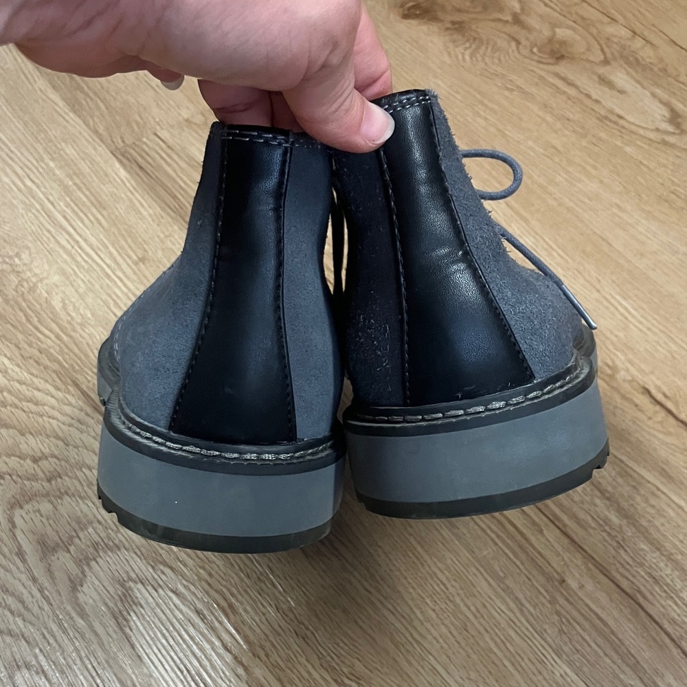 Calvin Klein Men's Dark Gray Suede Boots - Picture 2 of 6